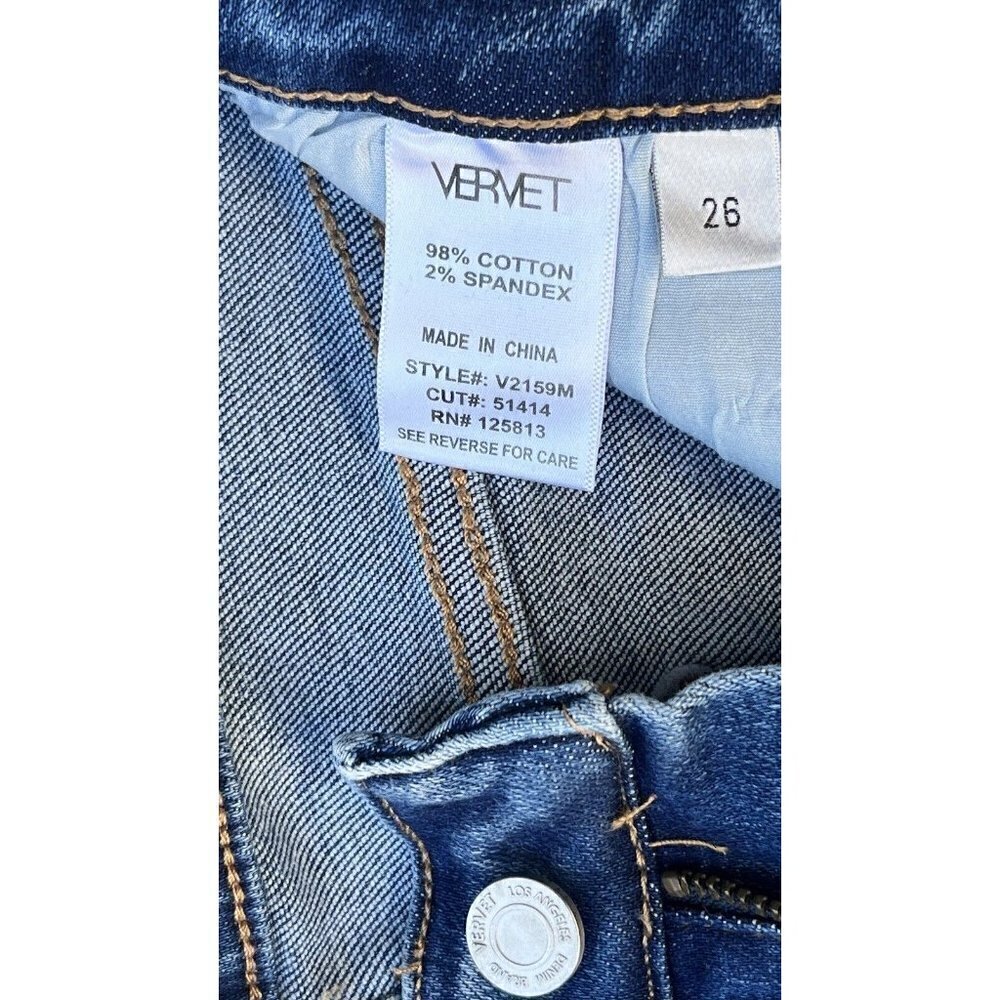 Vervet By Flying Monkey Amber Mid-Rise Skinny Jeans for Women - Size 26 - Picture 7 of 16